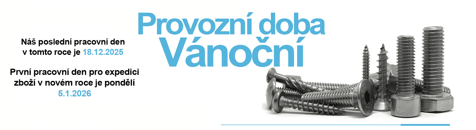 Vánoční provozni doba