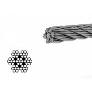 Nerezové lano 7x7 středně ohebné A4 (DIN 12385-4)